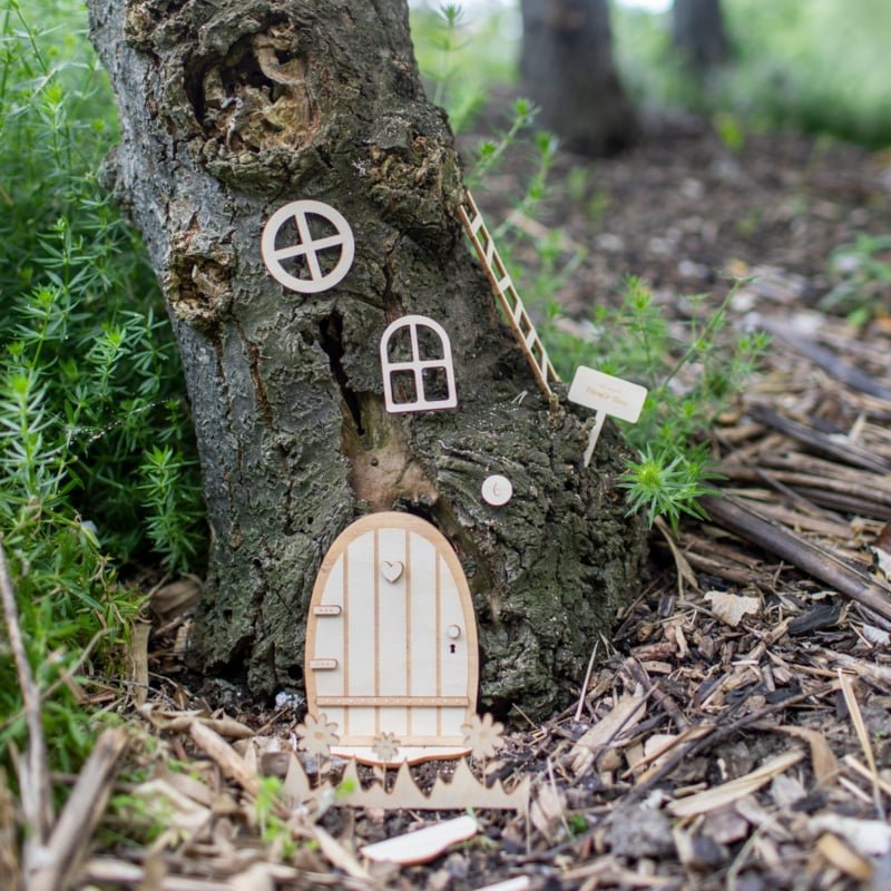 Laser Cut Garden Gnome Door And Window Set