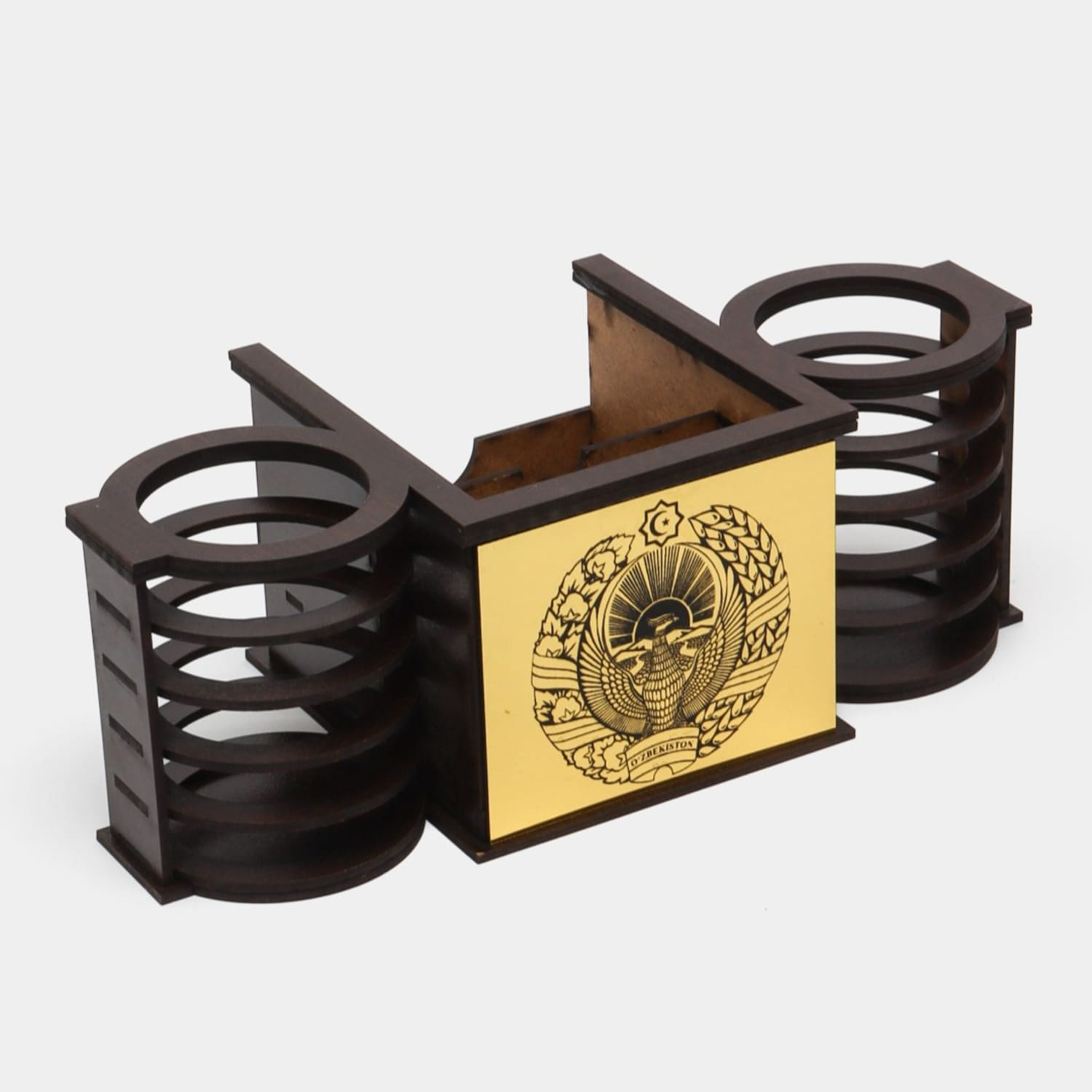 Laser Cut Personalized Desk Organizer Free Vector