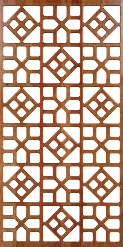 Laser Cut Geometric Jali Pattern