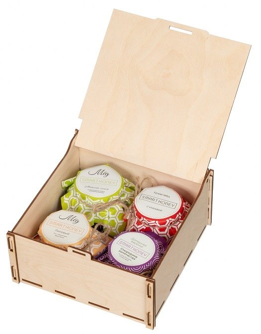 Laser Cut Honey Gift Box
