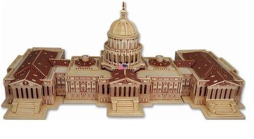Laser Cut United States Capitol Building
