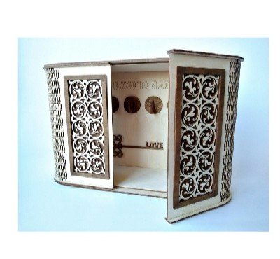 Laser Cut Wooden Key Holder Box