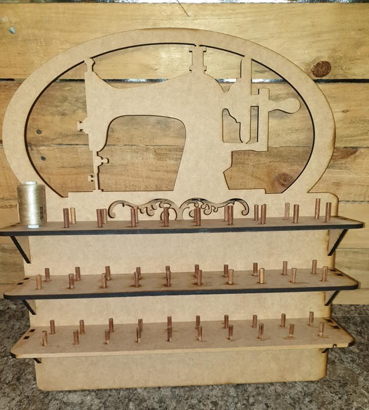 Laser Cut Spool Thread Rack
