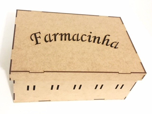 Laser Cut Wooden Medicine Box