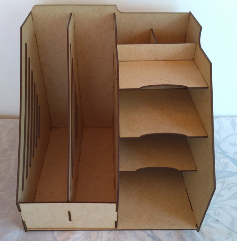 Laser Cut Desk Tidy Office Storage Organizer