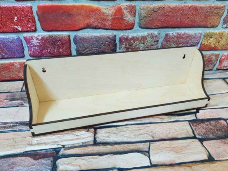 Laser Cut Wooden Spice Rack Shelf