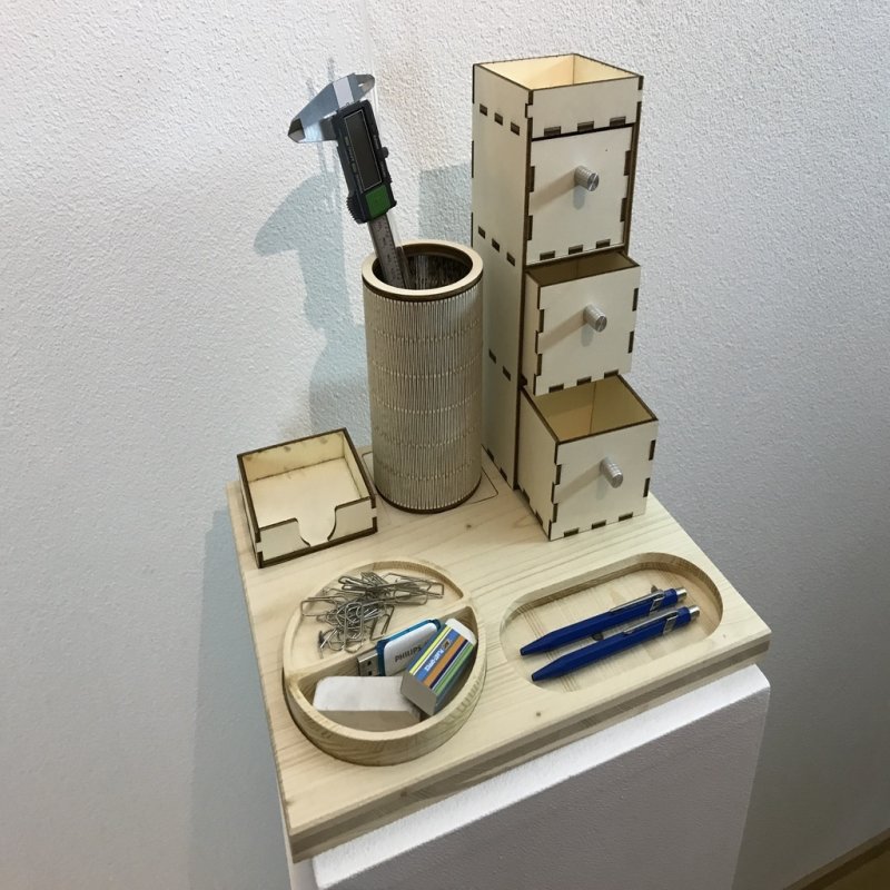 Laser Cut Office Organizer