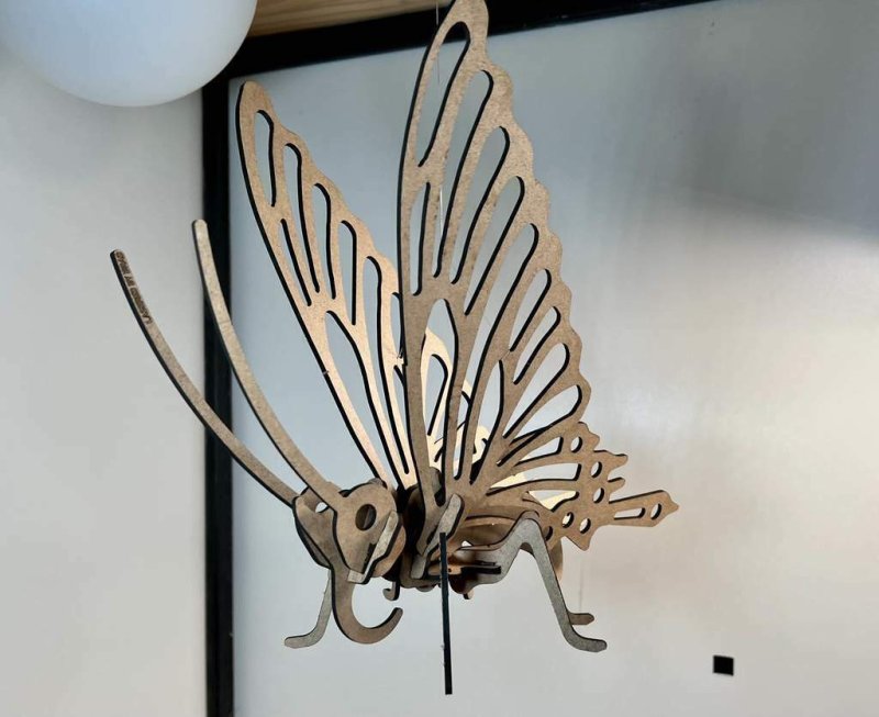 Laser Cut Butterfly 3D Puzzle 3mm