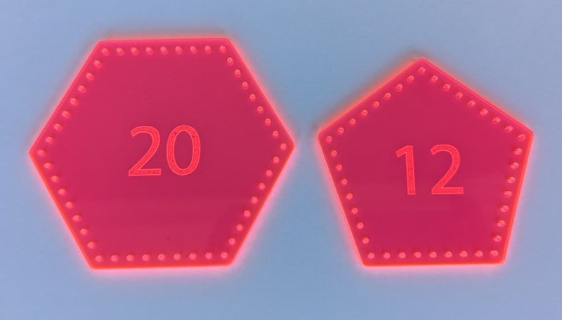 Laser Cut Leather Ball Template (32 Panels)