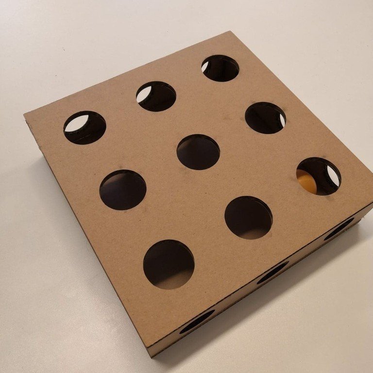 Laser Cut Cat Toy Cardboard Box