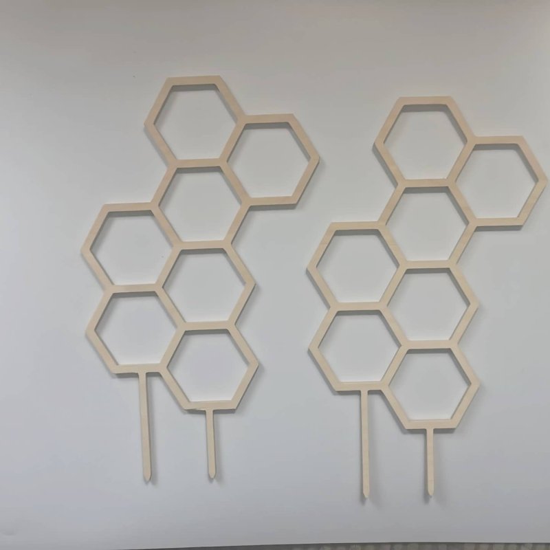 Laser Cut Climbing Plants Trellis Honeycomb Plant Trellis
