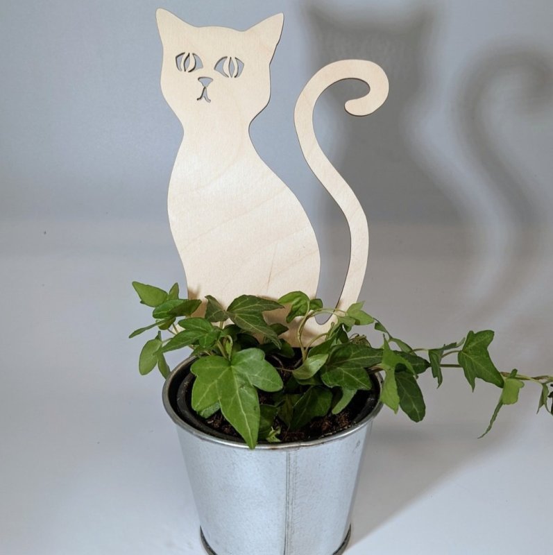 Laser Cut Cat Themed Plant Decoration Cat Shape Trellis Garden Decor