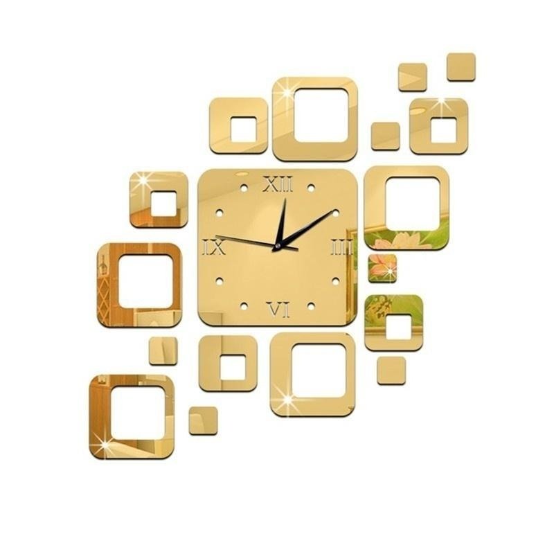 Laser Cut Modern Design 3D DIY Wall Clock