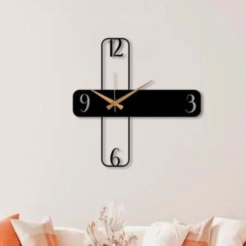 Laser Cut Modern Design Wall Clock Minimalist Decor