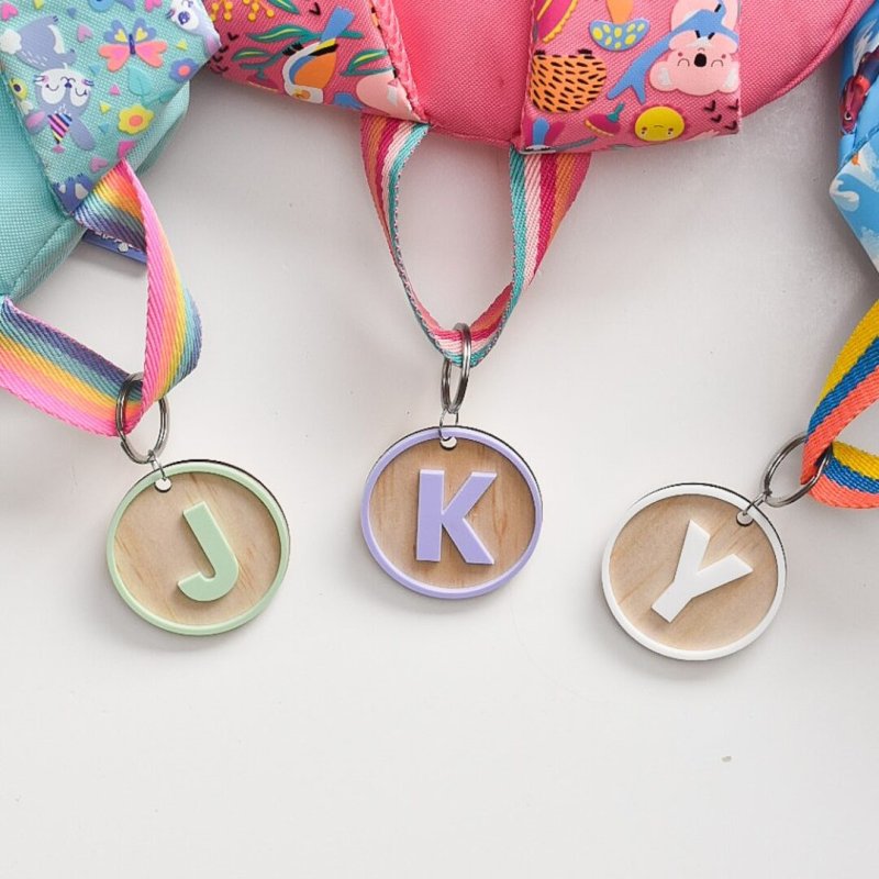 Laser Cut Personalized School Bag Tags For Kids
