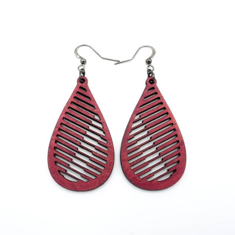 Laser Cut Fashion Teardrop Earrings