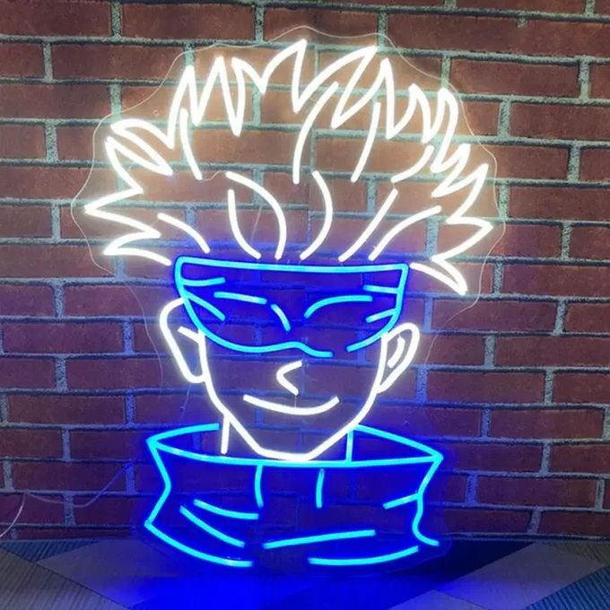 Laser Cut Anime Jujutsu Kaisen Gojo Satoru Neon Sign