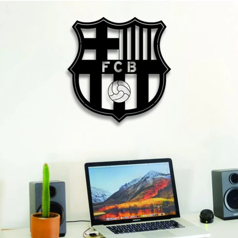 Laser Cut FC Barcelona Logo Symbol Wall Decor