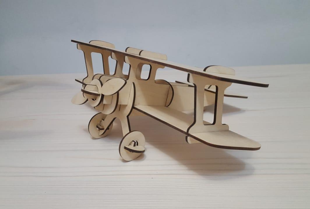 Laser Cut Aircraft Model Free Vector