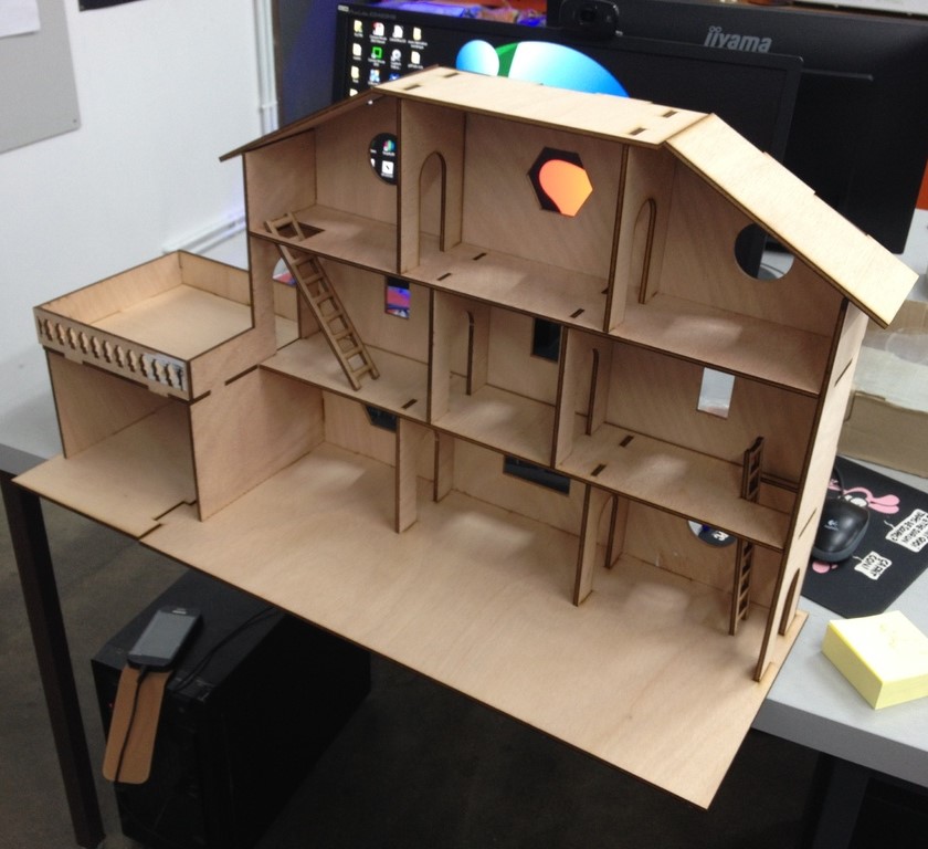 Laser Cut Large Dollhouse Playmobil House Free Vector