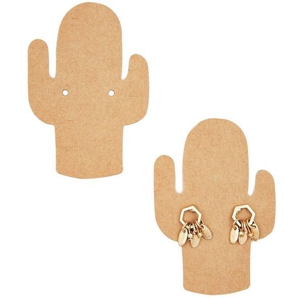 Laser Cut Cactus Earring Display Card