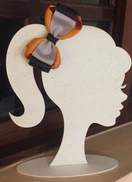 Laser Cut Wooden Hairbow Holder Head Stand