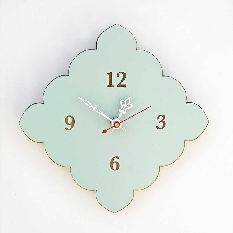 Laser Cut Scalloped Clock