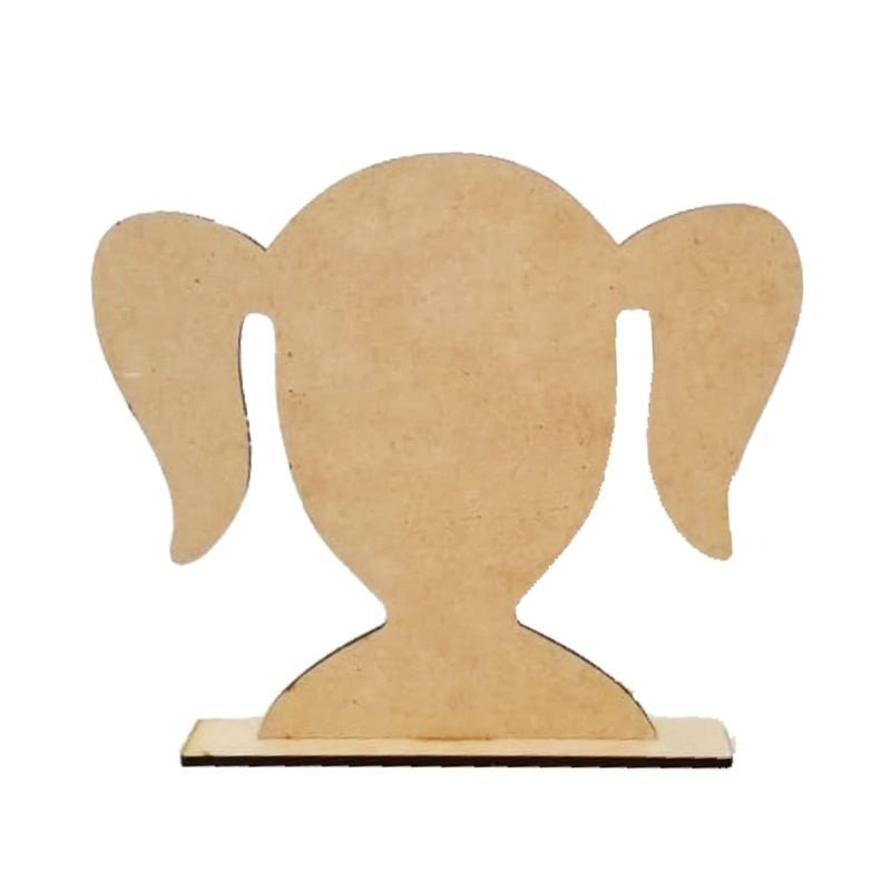 Laser Cut Wooden Head stands. Child Silhouette Showcase Hair Bows