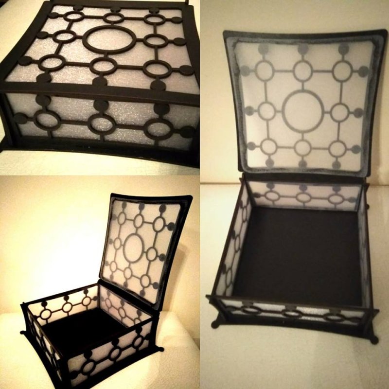 Laser Cut Gift Box With Lid