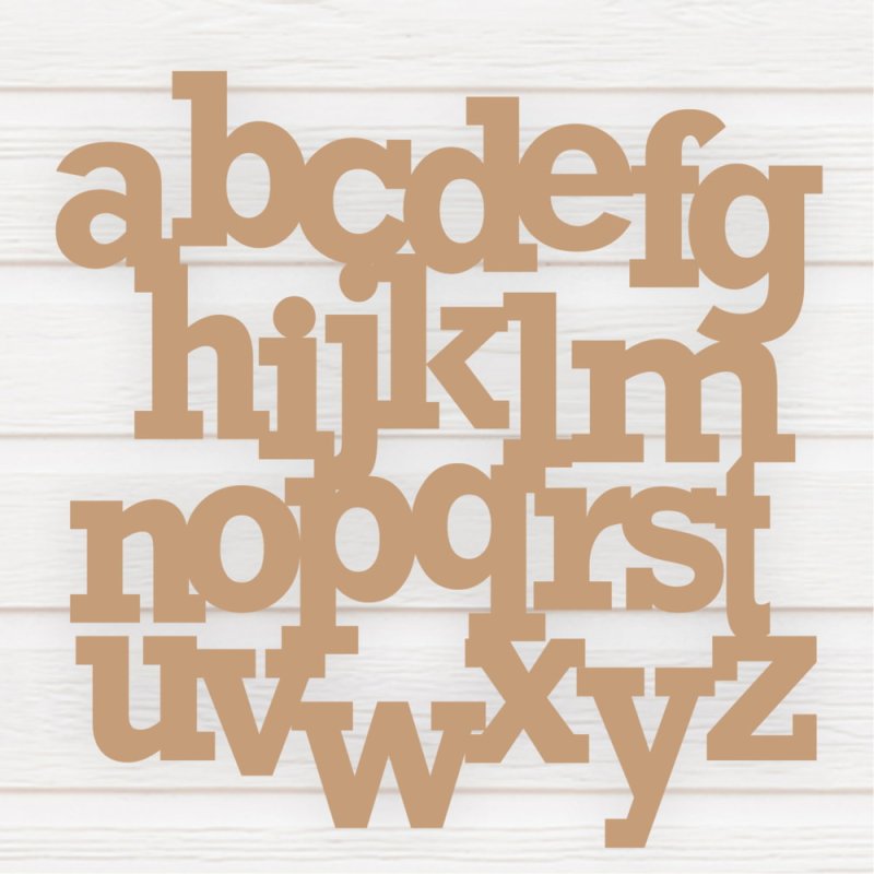Laser Cut Wooden Alphabet Sign Kids Room Decor